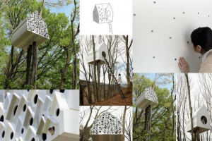 Japoński hotel na ptaki z studia nendo